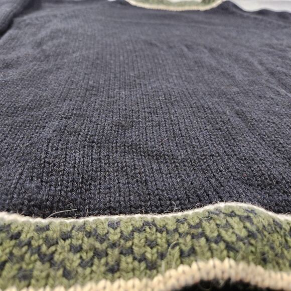 Rey Wear Sweater Mens XL 100% Merino Wool Knit Crewneck Pullover Peru Made - Picture 4 of 11